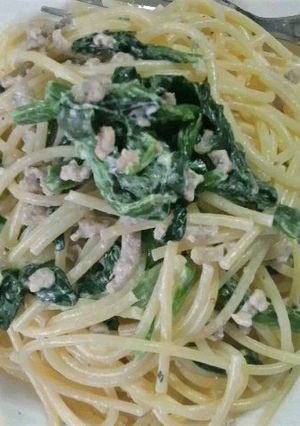 ランチに簡単すぐできる！マヨパスタ-レシピのメイン写真