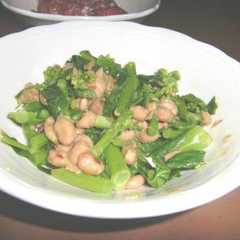 รูปของ 菜の花の納豆和え～ごま風味～