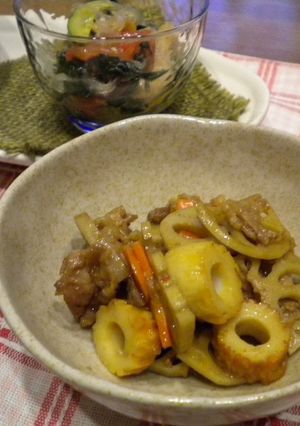 豚肉と蓮根の甘辛炒め-レシピのメイン写真
