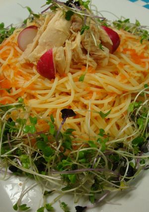 ぷちぷち食感♪とびっこ＆ツナの海鮮パスタ-レシピのメイン写真
