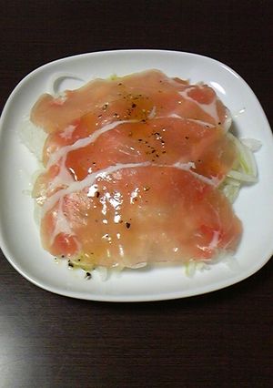 新玉ねぎ&生ハムのさっぱり仕立て-レシピのメイン写真