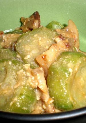 ナーベラーンブシー（へちまの味噌煮）-レシピのメイン写真