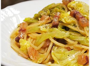 春キャベツとパンチェッタのパスタ-レシピのメイン写真