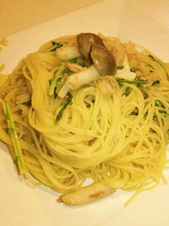 早いやん!水菜ときのことツナの和風パスタ-レシピのメイン写真