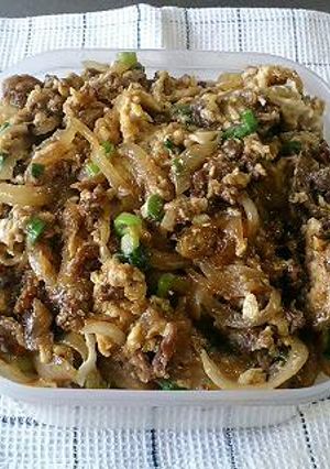 汁なし牛丼♪次男弁当②-レシピのメイン写真