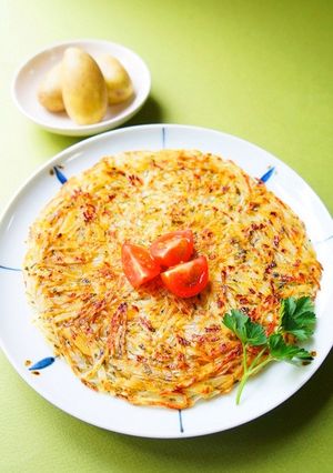 朝ごはんに♪簡単☆新じゃがの和風ガレット-レシピのメイン写真