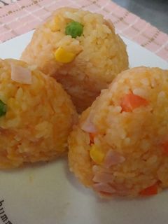 レンジで簡単♪オムライスにぎり-レシピのメイン写真