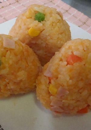 レンジで簡単♪オムライスにぎり-レシピのメイン写真