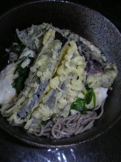 茄子天とろろ蕎麦-レシピのメイン写真