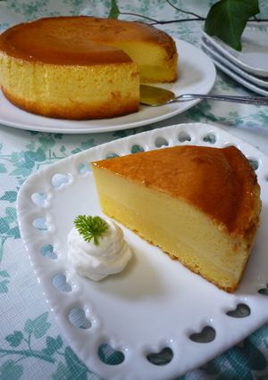 ♡贅沢チーズの２層カラメルプリンケーキ♡-レシピのメイン写真
