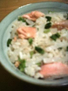 鮭+大根の炊き込み御飯・味噌仕立て-レシピのメイン写真