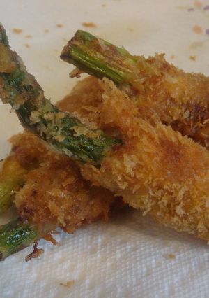 プチ豪華！美味しいアスパラの肉巻きフライ-レシピのメイン写真