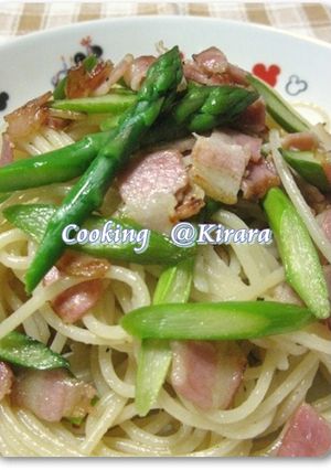 アスパラとベーコンのスパゲティー-レシピのメイン写真