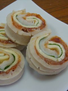 ちくわの梅しそ巻き巻き-レシピのメイン写真
