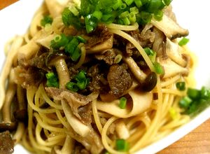 旦那も喜ぶ☆牛肉とキノコの和風パスタ-レシピのメイン写真