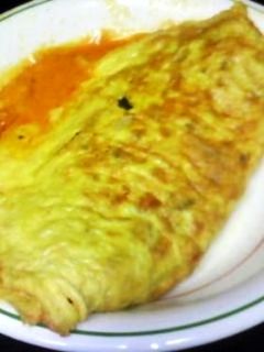簡単♪具だくさんピザ味オムレツ~♪-レシピのメイン写真