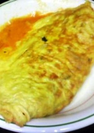 簡単♪具だくさんピザ味オムレツ~♪-レシピのメイン写真