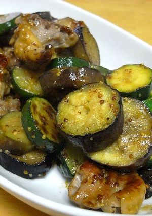 鶏肉と野菜のハニーマスタード炒め-レシピのメイン写真