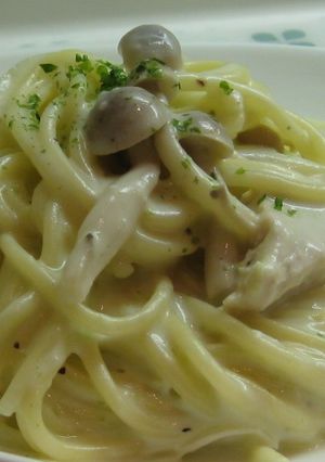 濃厚☆真っ白なきのこパスタ-レシピのメイン写真