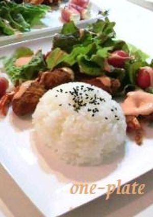 カフェ風＊エビのから揚げピリ辛ソースがけ-レシピのメイン写真