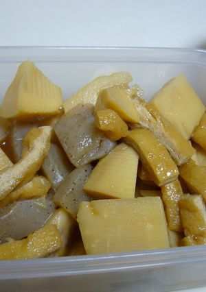 『春の味覚！竹の子とこんにゃく煮』-レシピのメイン写真