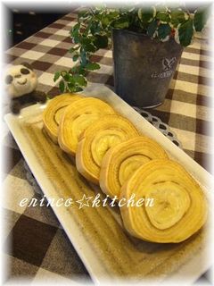 卵焼き器で☆なんちゃってバウムクーヘン♪-レシピのメイン写真