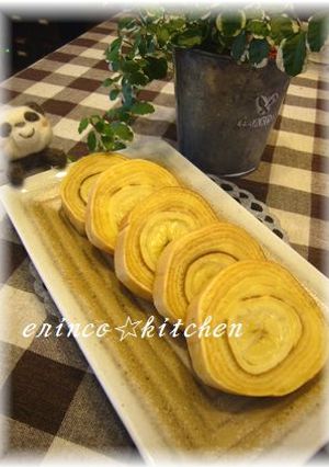 卵焼き器で☆なんちゃってバウムクーヘン♪-レシピのメイン写真
