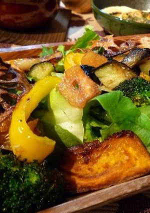 いろいろ野菜のホットサラダ-レシピのメイン写真