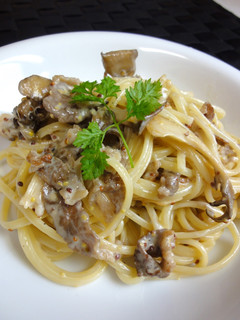 種入りマスタードで☆牛肉と舞茸のパスタ-レシピのメイン写真