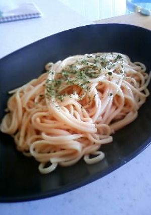 ﾗﾝﾁに釜あげﾊﾞﾀｰ醤油うどん-レシピのメイン写真