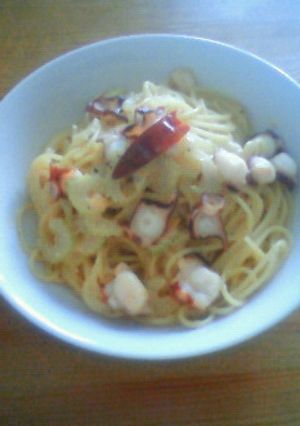 ﾀｺとｾﾛﾘの梅ﾏﾖﾊﾟｽﾀ-レシピのメイン写真