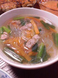 残り野菜で簡単♪春雨スープ-レシピのメイン写真