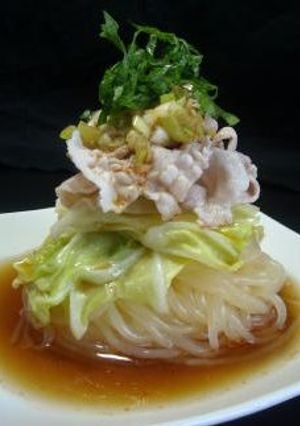 春キャベツと冷しゃぶの香味たっぷり中華麺-レシピのメイン写真