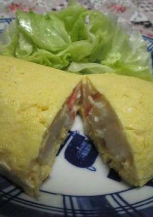 オムレツ in ポテトサラダ♪-レシピのメイン写真