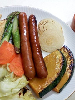 ヘルシー美味しい♪ 焼き焼き野菜サラダ-レシピのメイン写真