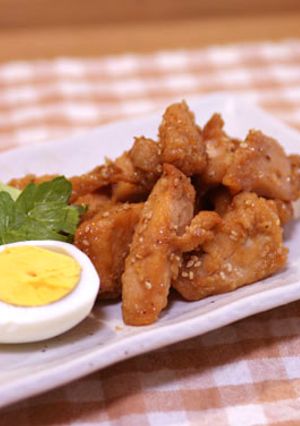 かんたん♪鶏むね肉で甘辛チキン-レシピのメイン写真