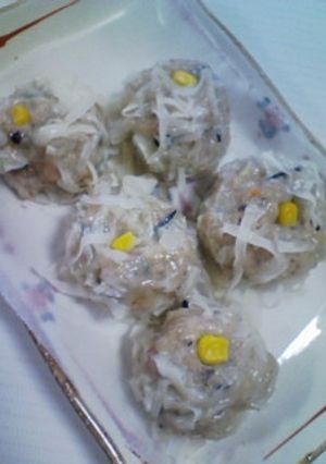 ひじき、豆腐入り。菊花シュウマイ！-レシピのメイン写真