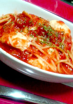 モッツァレラとトマトのパスタ-レシピのメイン写真