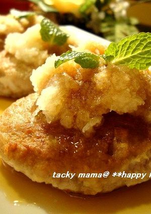 材料３つで簡単♪蓮根おろしハンバーグ-レシピのメイン写真