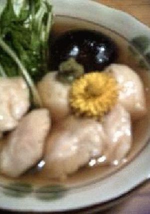 ささみ＋水菜の治部煮-レシピのメイン写真