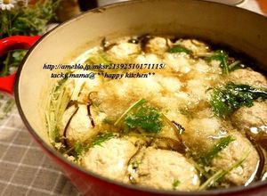 生姜たっぷり☆ふわふわ肉団子のみぞれ鍋-レシピのメイン写真
