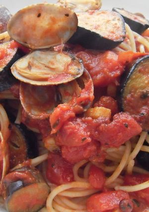 あさりとなすのトマトパスタ-レシピのメイン写真