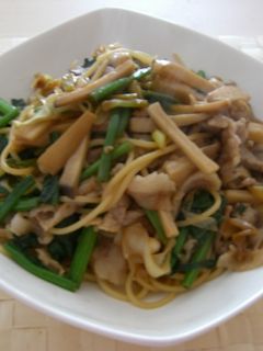 エリンギと豚肉の和風パスタ-レシピのメイン写真