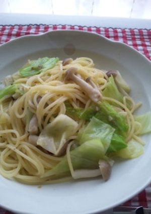 キャベツとしめじのアンチョビパスタ-レシピのメイン写真