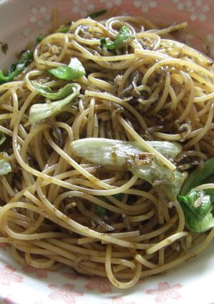一人ランチ♪じゃこと海苔のパスタ-レシピのメイン写真