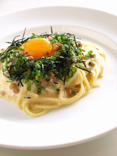 ごま油香るふわふわ納豆パスタ-レシピのメイン写真