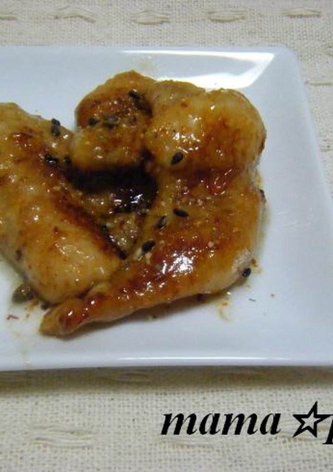 鶏皮の甘辛焼き-レシピのメイン写真