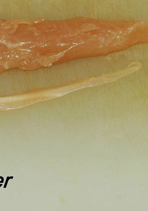 簡単、綺麗、速い、ササミの筋の取り方。-レシピのメイン写真