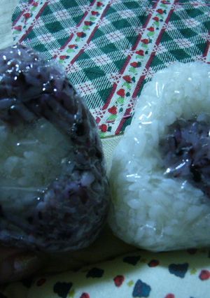お弁当用ハートのトレードおにぎり-レシピのメイン写真