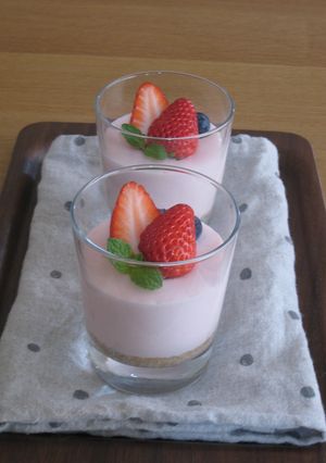 苺のレアチーズケーキ-レシピのメイン写真